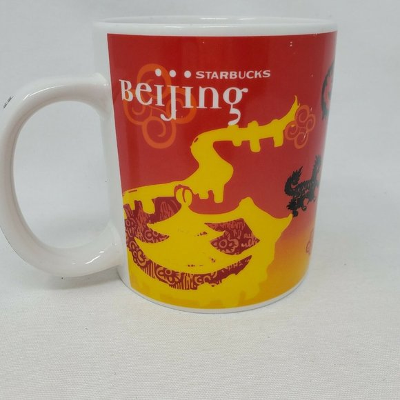 Starbucks Coffee Company Beijing Red Dragon Coffee Mug Large China Tea